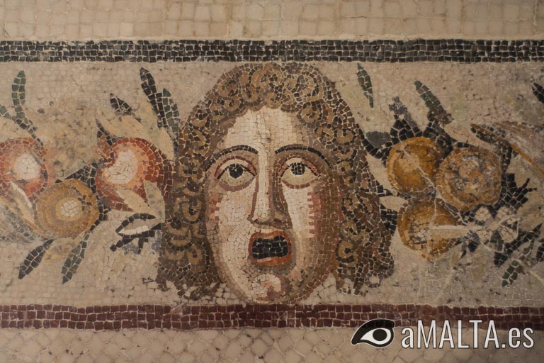 mosaico en la Domus Romana en Rabat